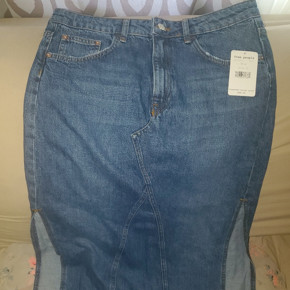 Free People Demin Skirt